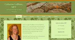 Desktop Screenshot of catherineleblancmft.com